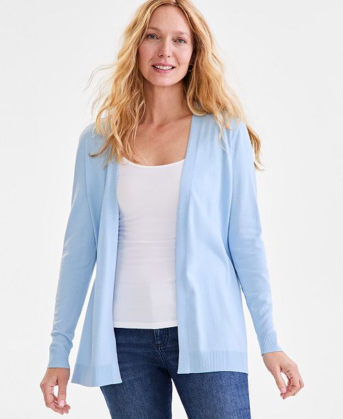 alfani Style & Co Women's Open Front Cardigan Sweater Created for Macy's Women's Fashion Shoes & Accessories