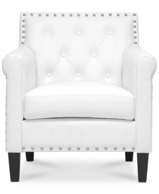Furniture Antonia Faux Leather Accent Chair