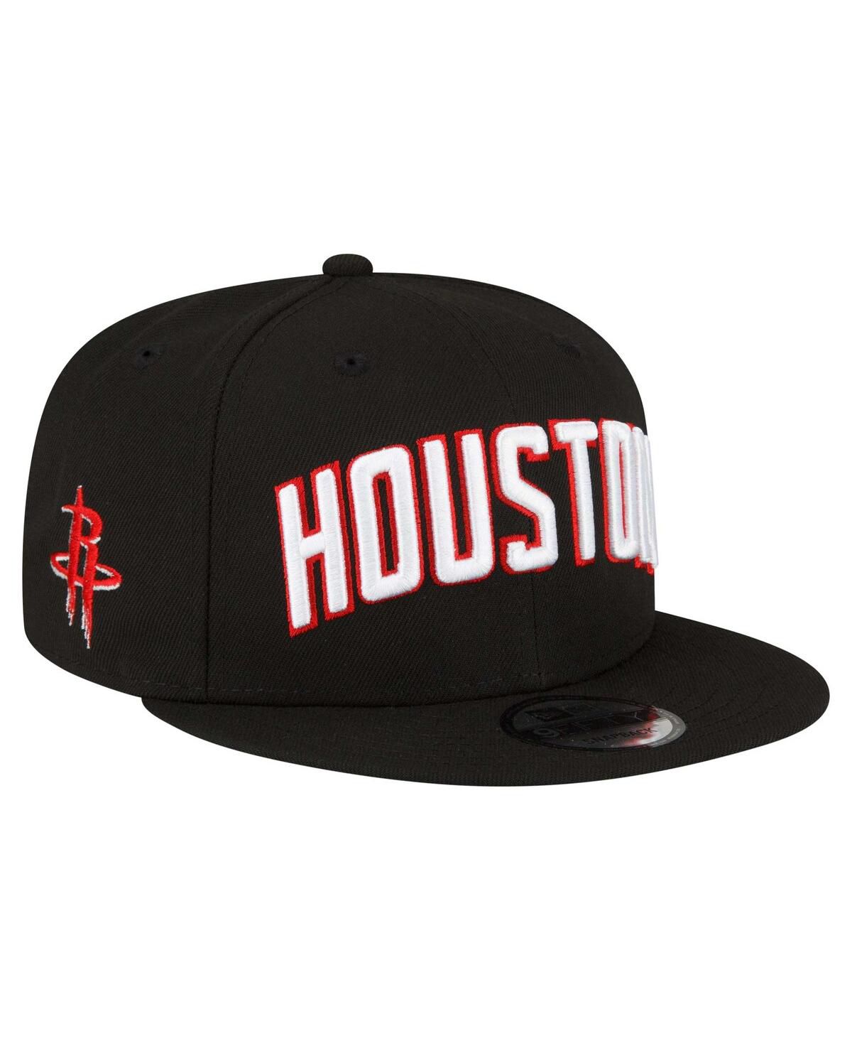 Мужская черная шляпа-бейсболка Houston Rockets Jersey Hook Statement Edition 9FIFTY Snapback