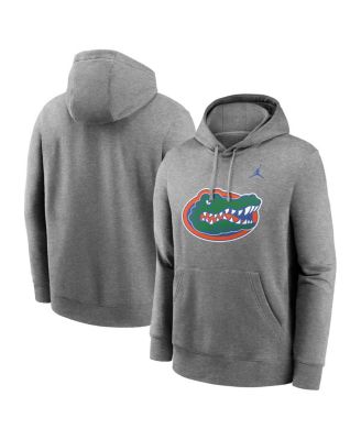 Jordan - Men's Heather Gray Florida Gators Primetime Evergreen Club Fleece Pullover Hoodie
