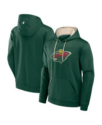 Fanatics - Men's Green Minnesota Wild Defender Pullover Hoodie