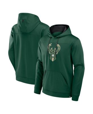 Fanatics - Men's Hunter Green Milwaukee Bucks Reserve Defender Pullover Hoodie