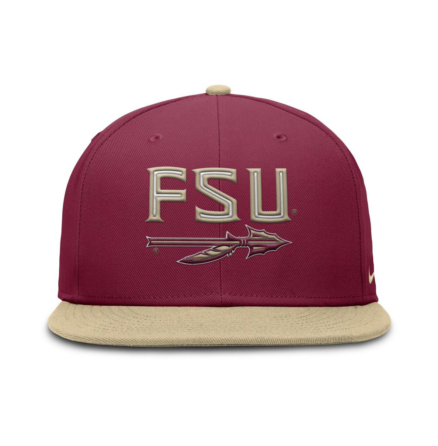 Мужская кепка Nike Garnet/Gold Florida State Seminoles Two-Tone Primetime Performance Fitted Hat — фото 4