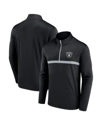 Fanatics - Men's Black Las Vegas Raiders Head-to-Head Quarter-Zip Top