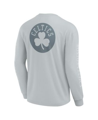 Men's Gray Boston Celtics Elements Strive Long Sleeve T-Shirt