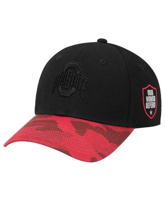 Colosseum - Men's Black/Scarlet Ohio State Buckeyes On Our Honor Adjustable Hat