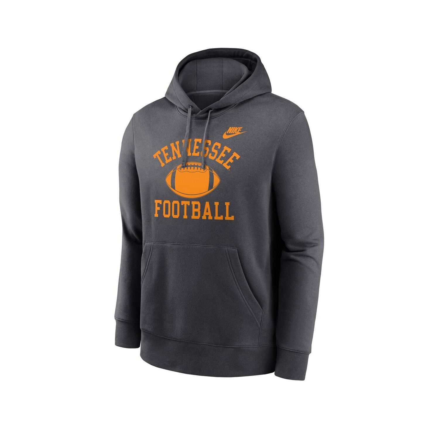 Men's Anthracite Tennessee Volunteers Legacy Football Icon Club Fleece Pullover Hoodie