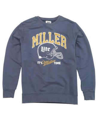 American Needle Mens Navy Miller Lite Sunday Fleece Pullover Sweatshirt 13390₽