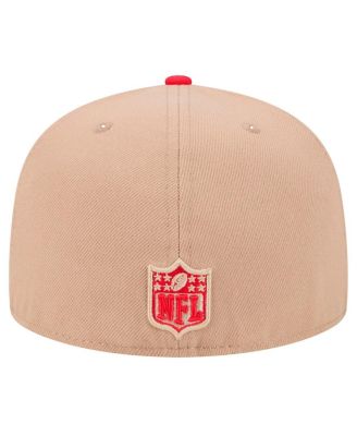 Men's Tan Kansas City Chiefs Logo Main 59FIFTY Fitted Hat