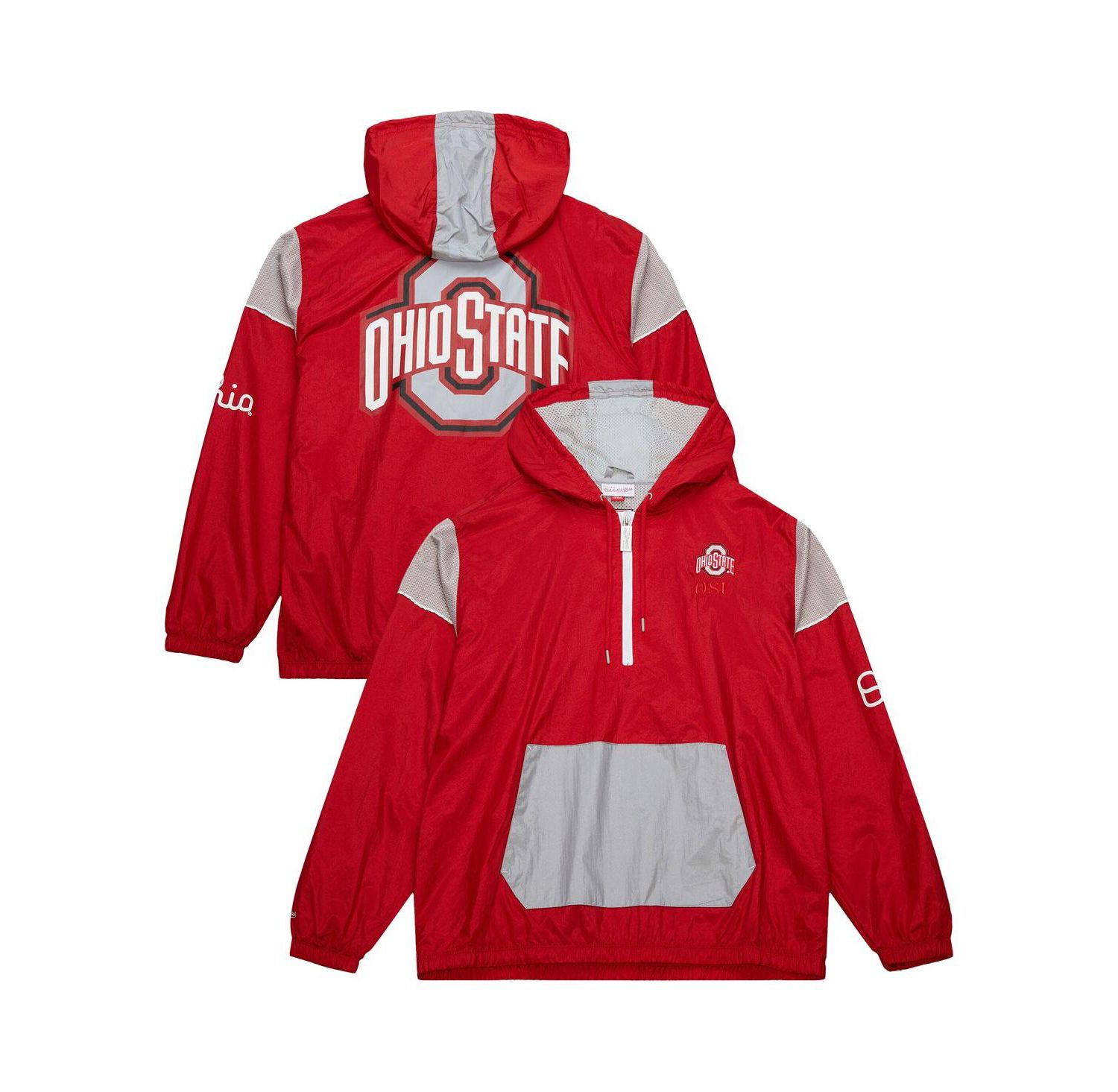 Men's Scarlet Ohio State Buckeyes Team 3.0 Anorak Half-Zip Hoodie