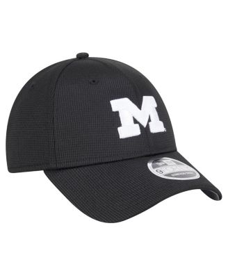 Men's Black Michigan Wolverines Pivot 9FORTY Stretch-Snap Adjustable Hat