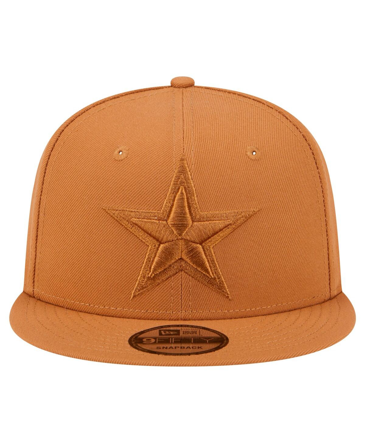 NEW ERA MEN'S BROWN DALLAS COWBOYS TONAL COLOR PACK 9FIFTY SNAPBACK HAT 