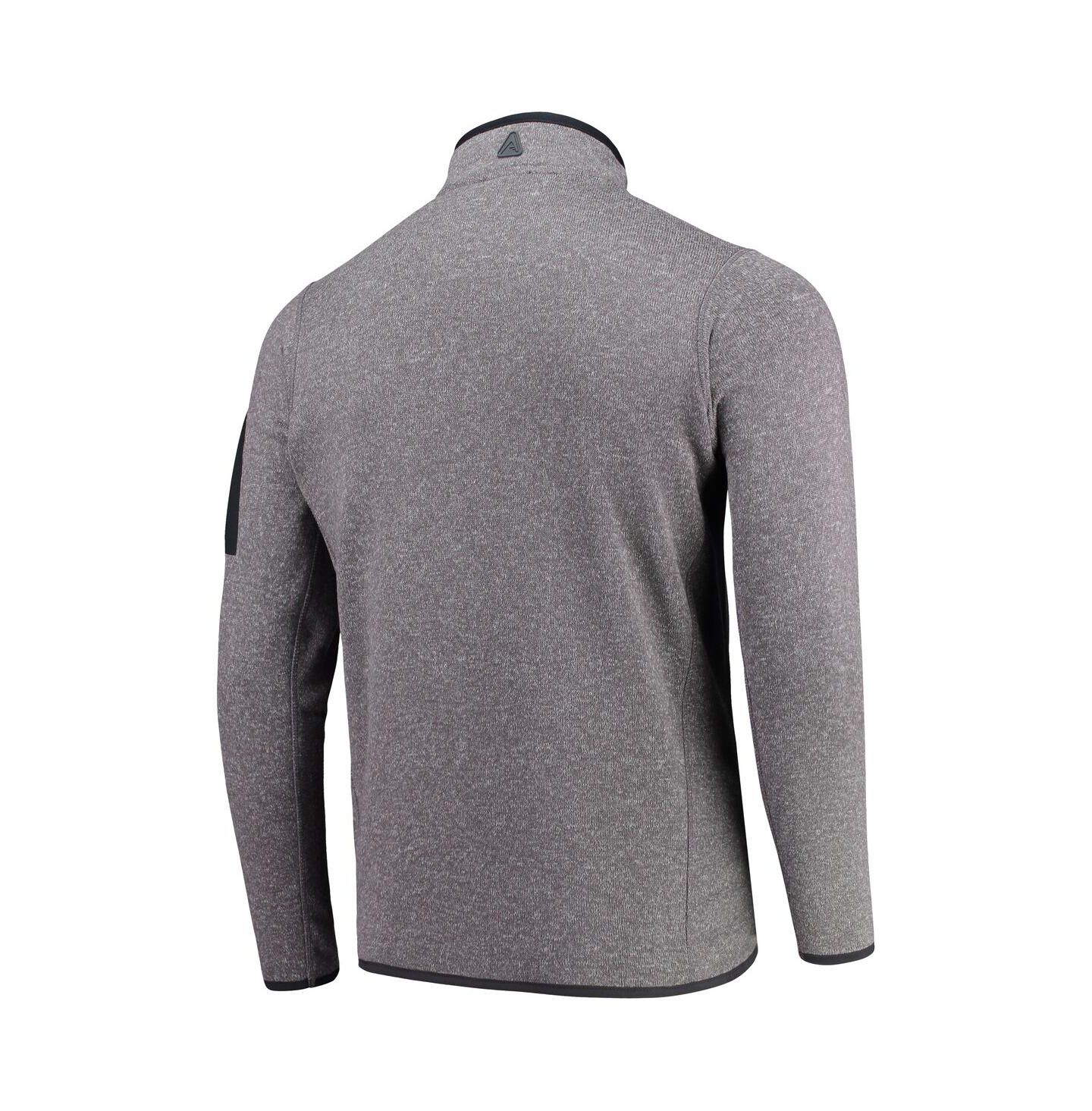 Мужская куртка Antigua Charcoal New Orleans Saints Fortune Quarter-Zip Pullover — фото 2