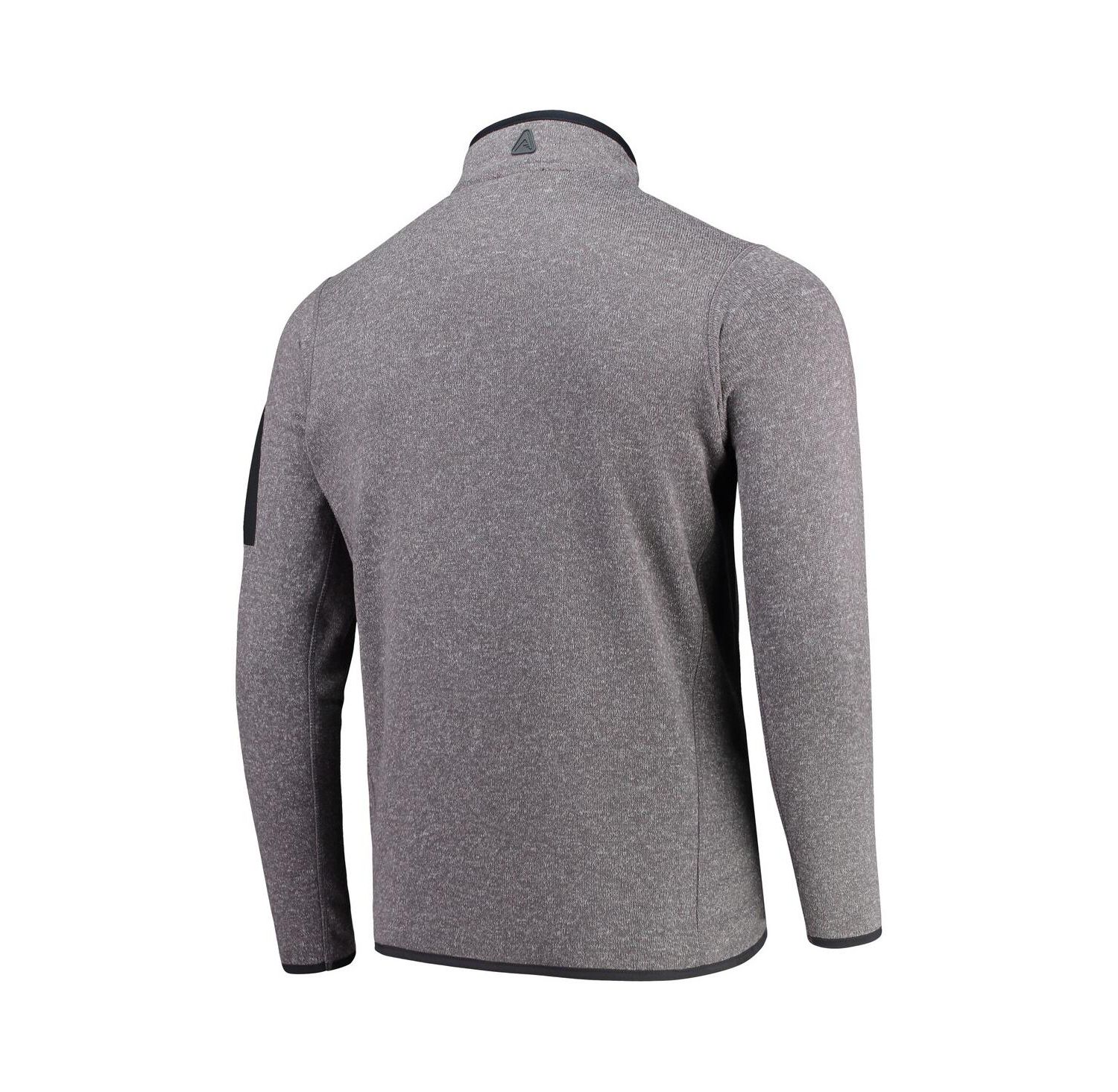 Men's Charcoal New Orleans Saints Fortune Quarter-Zip Pullover Jacket