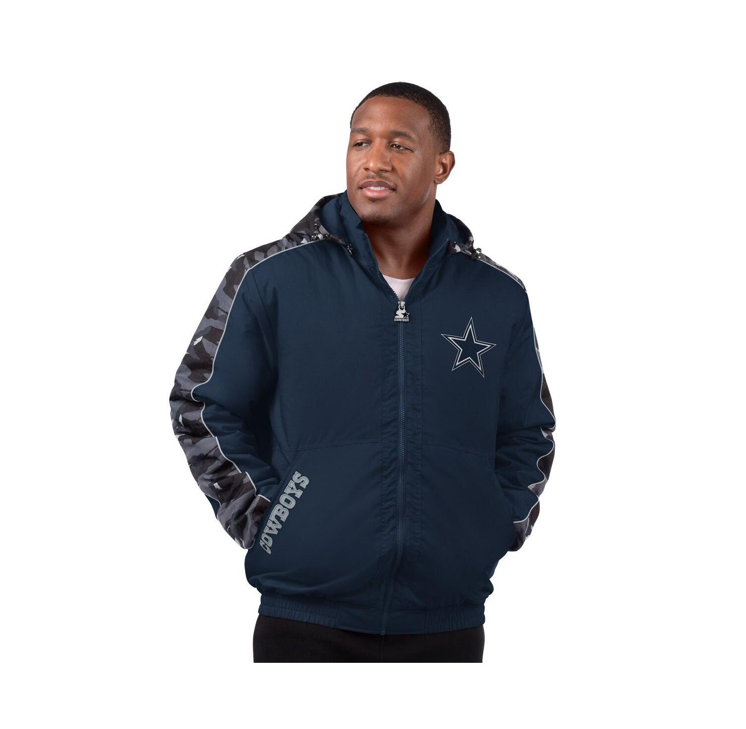 Men's Navy Dallas Cowboys Thursday Night Gridiron Full-Zip Jacket