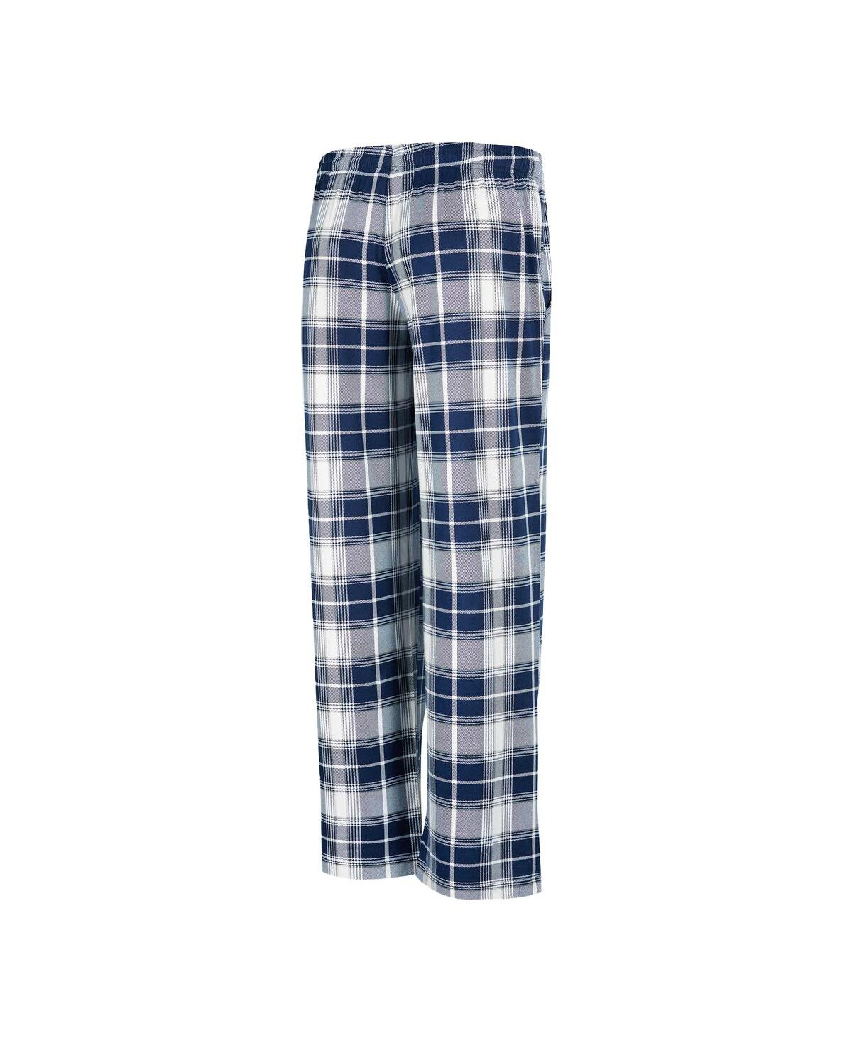 Concepts Sport Women's Navy/gray Dallas Cowboys Ashford Plaid Knit Pants In Navy,gray