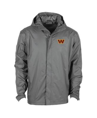 Dunbrooke Mens Graphite Washington Commanders Tropic Waterproof Packable Full-Zip Hoodie Jacket 13390₽