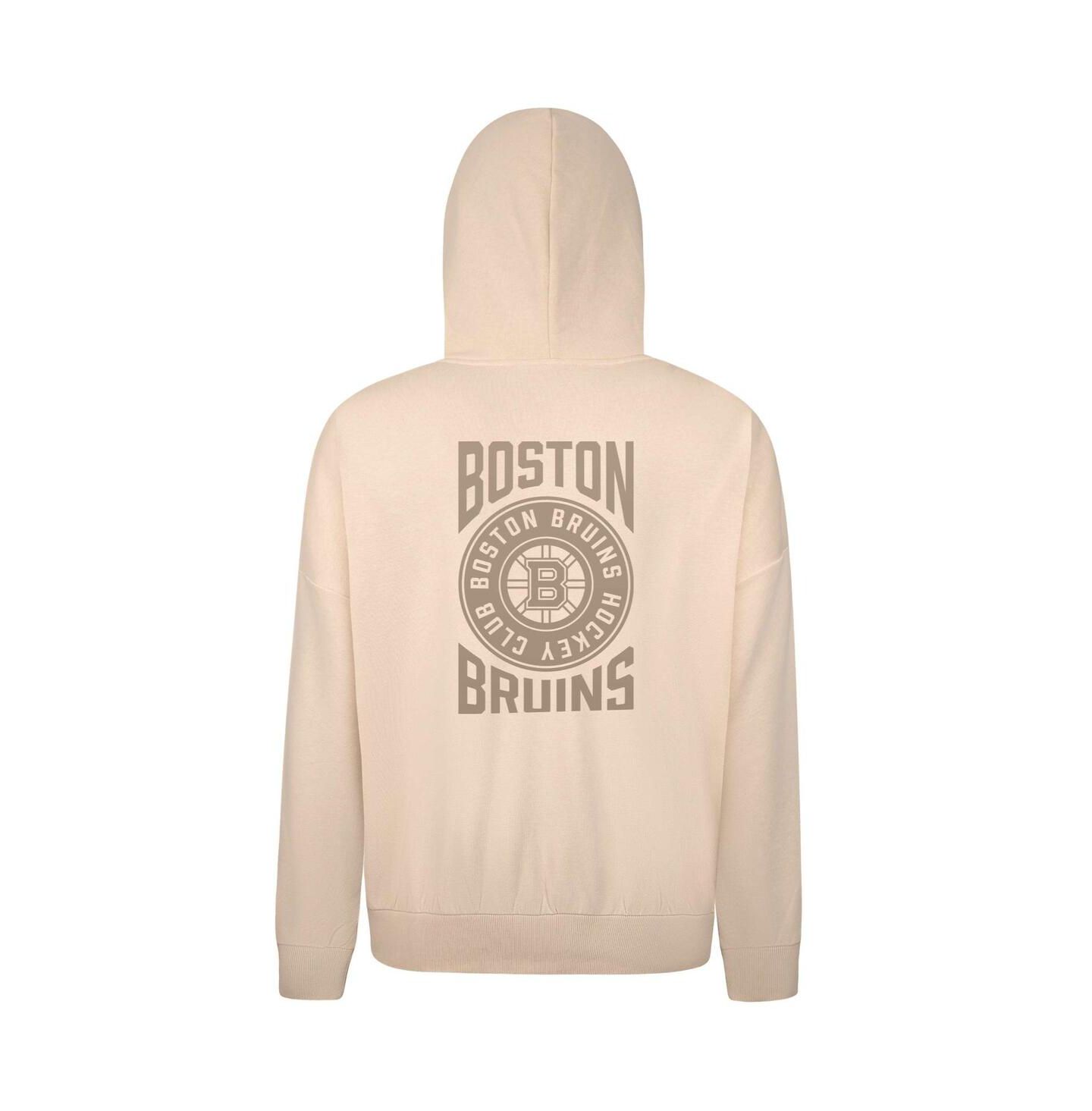Мужское худи LevelWear Cream Boston Bruins Contact Stamp Pullover — фото 3
