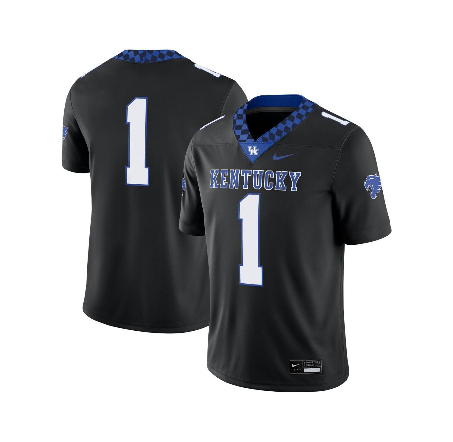 Men's 1 Black Kentucky Wildcats Alternate Game Jersey