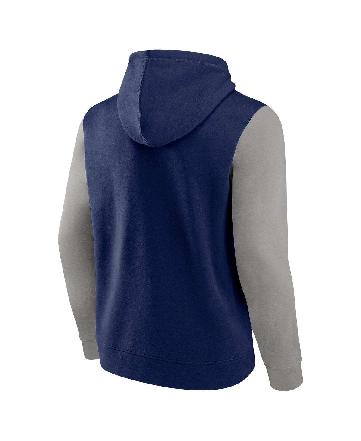 Fanatics Men's Navy New York Yankees Outline Fleece Pullover Hoodie In Navy