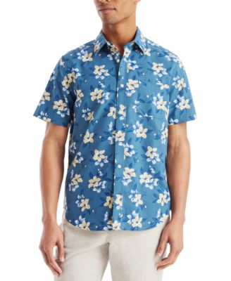 Nautica - Men's Printed Floral Short-Sleeve Shirt