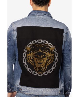 Men's Graphic Rhinestone Denim Jackets