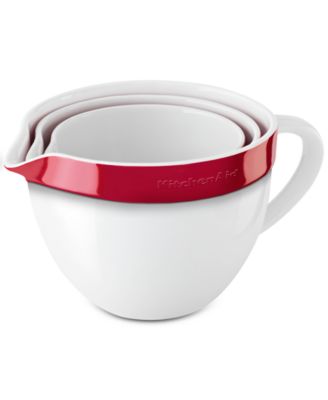 KitchenAid - 3-Pc. Ceramic Nesting Mixing Bowl Set
