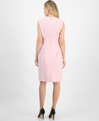 Женское миниатюрное платье-футляр принцессы без рукавов со швами Kasper