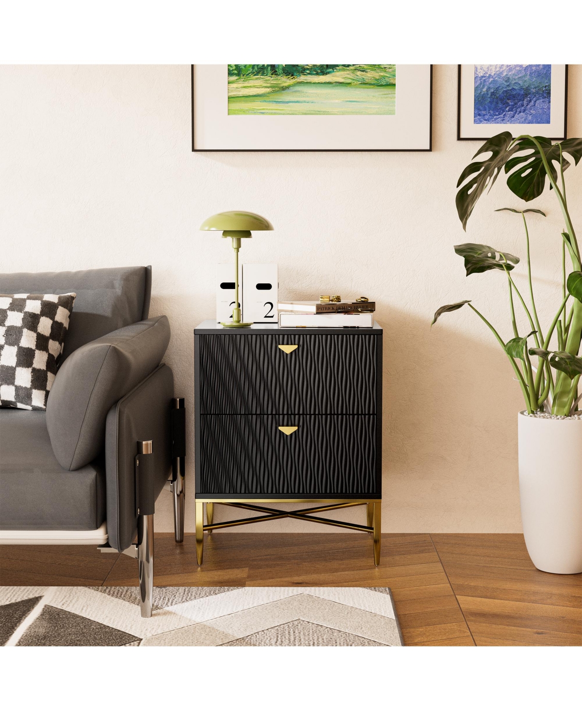 Boyel Living 2 - Drawer Wood Nightstand