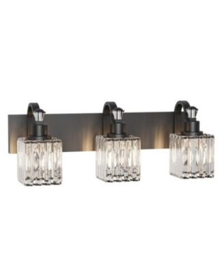 Modern Crystal Bathroom Vanity Lights Black Bathroom Light Fixtures Crystal Vanity Shower Lights Over Mirror, Mirror Glass Crystal Bathroom Vanity Lighting Fixtures