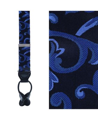Men's Christian the Romantic Brocade Silk Button End Suspenders