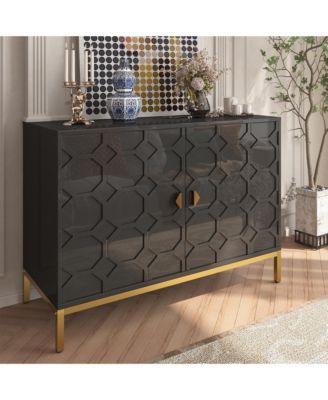 Freestanding Storage Cabinet 2-Door Accent Cabinet