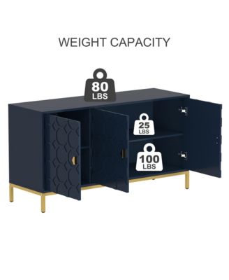 Freestanding Storage Cabinet 3-Door Accent Cabinet