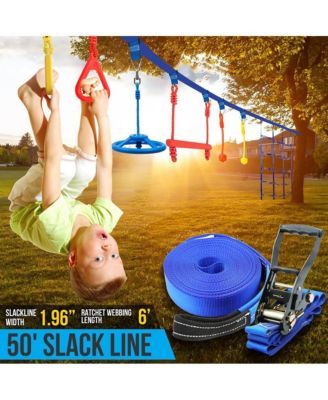 50  Ninja Warrior Obstacle Course Kit with 13 Accessories