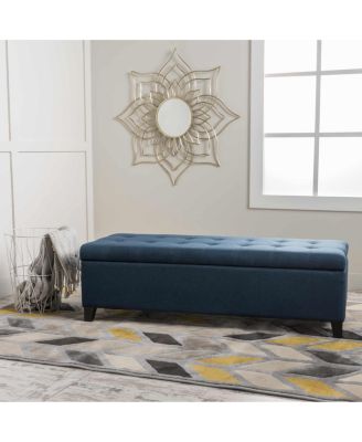 Modern Storage Ottoman, Multipurpose Footstool & Storage Bench