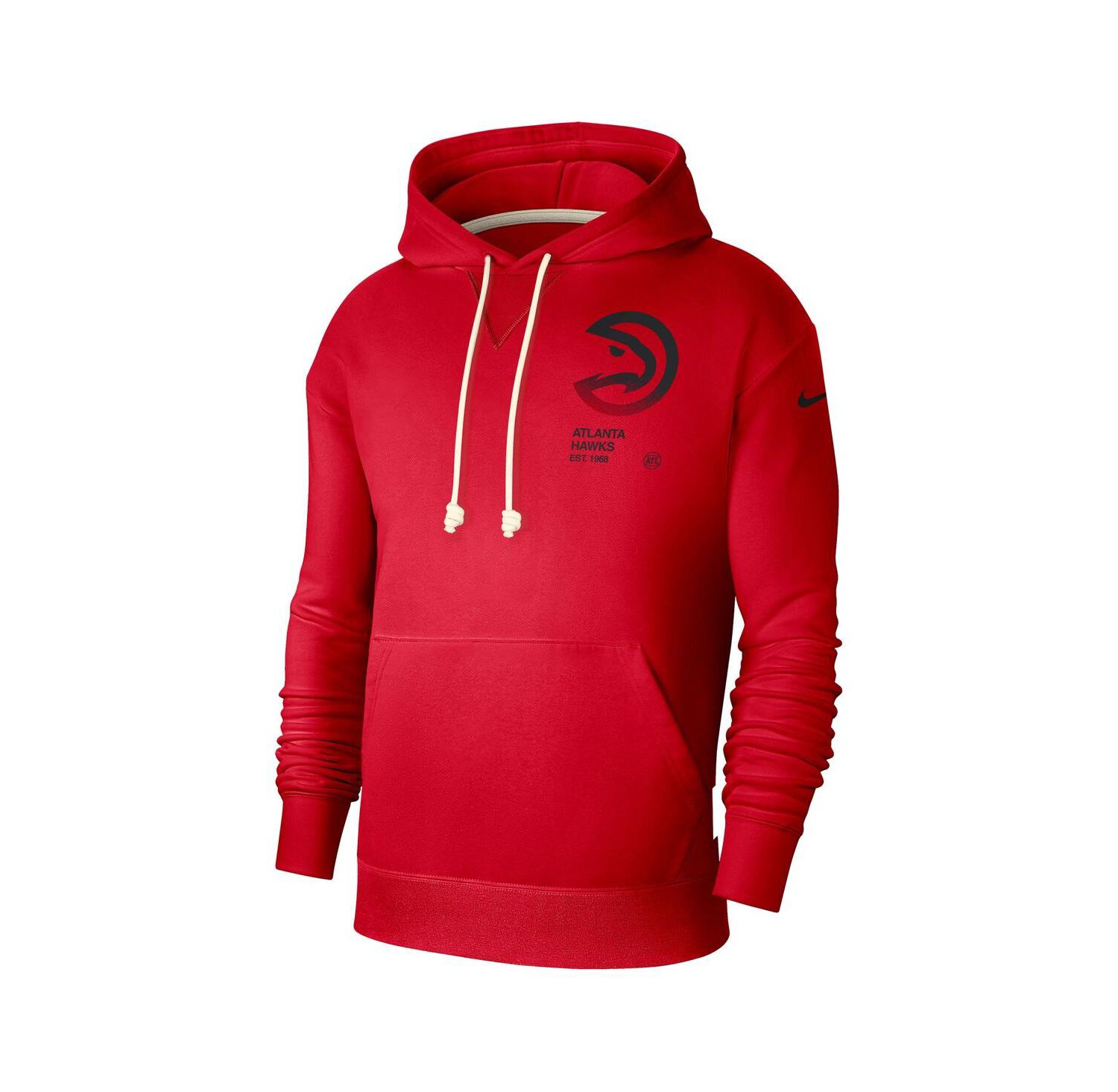 Men's Red Atlanta Hawks Courtside Standard Issue Premium Performance Pullover Hoodie
