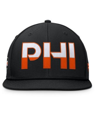 Men's Black Philadelphia Flyers Authentic Pro Rink Snapback Hat