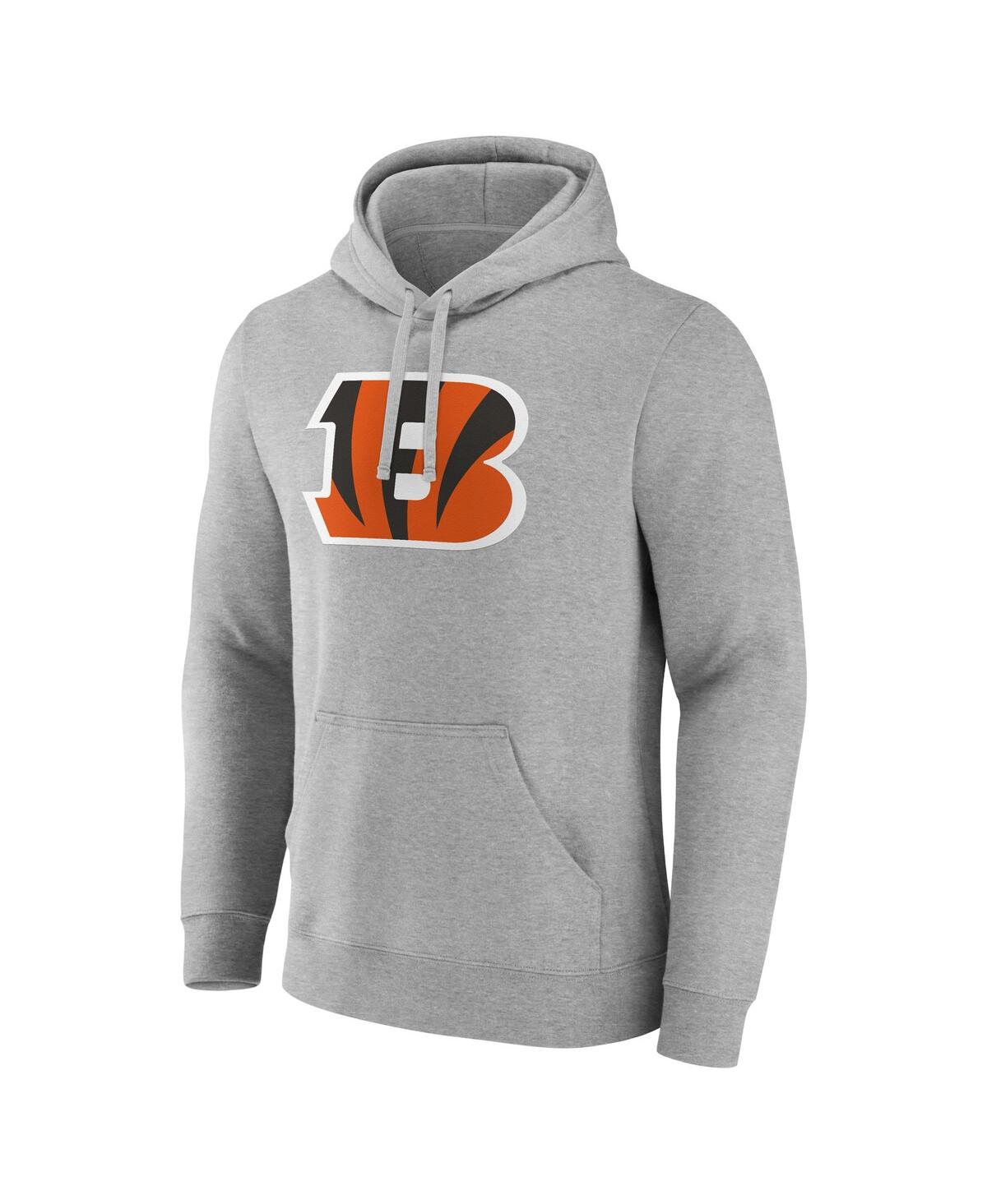 Fanatics Men's Heather Gray Cincinnati Bengals Deliver Fleece Pullover Hoodie In Heather Gray