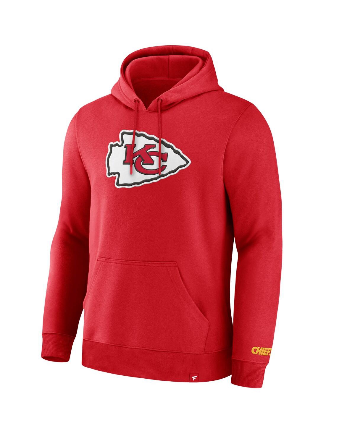 Fanatics Men's Red Kansas City Chiefs Legacy Fleece Pullover Hoodie In Red