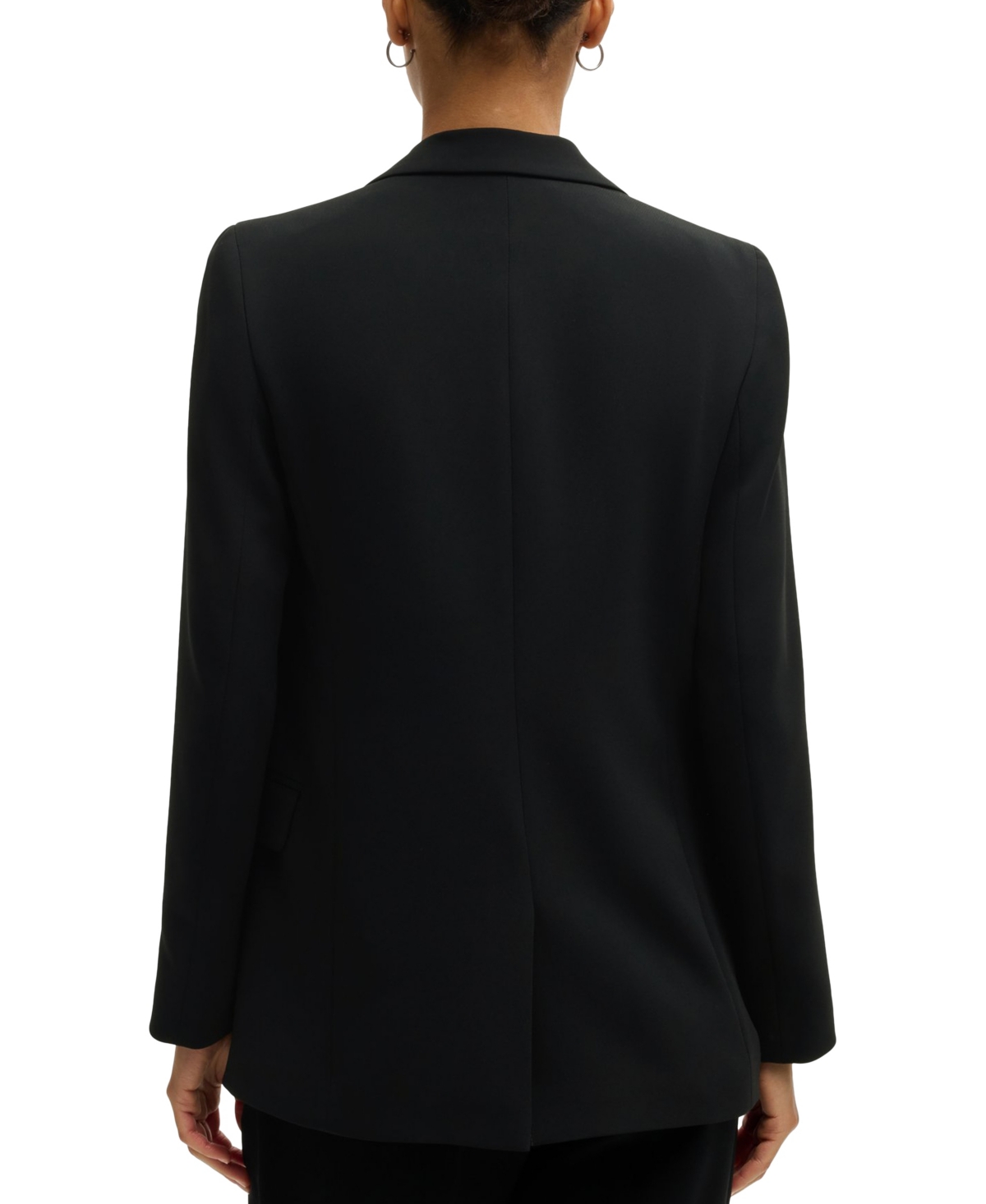 Hugo Boss Long Sleeved Suit Jacket In Black