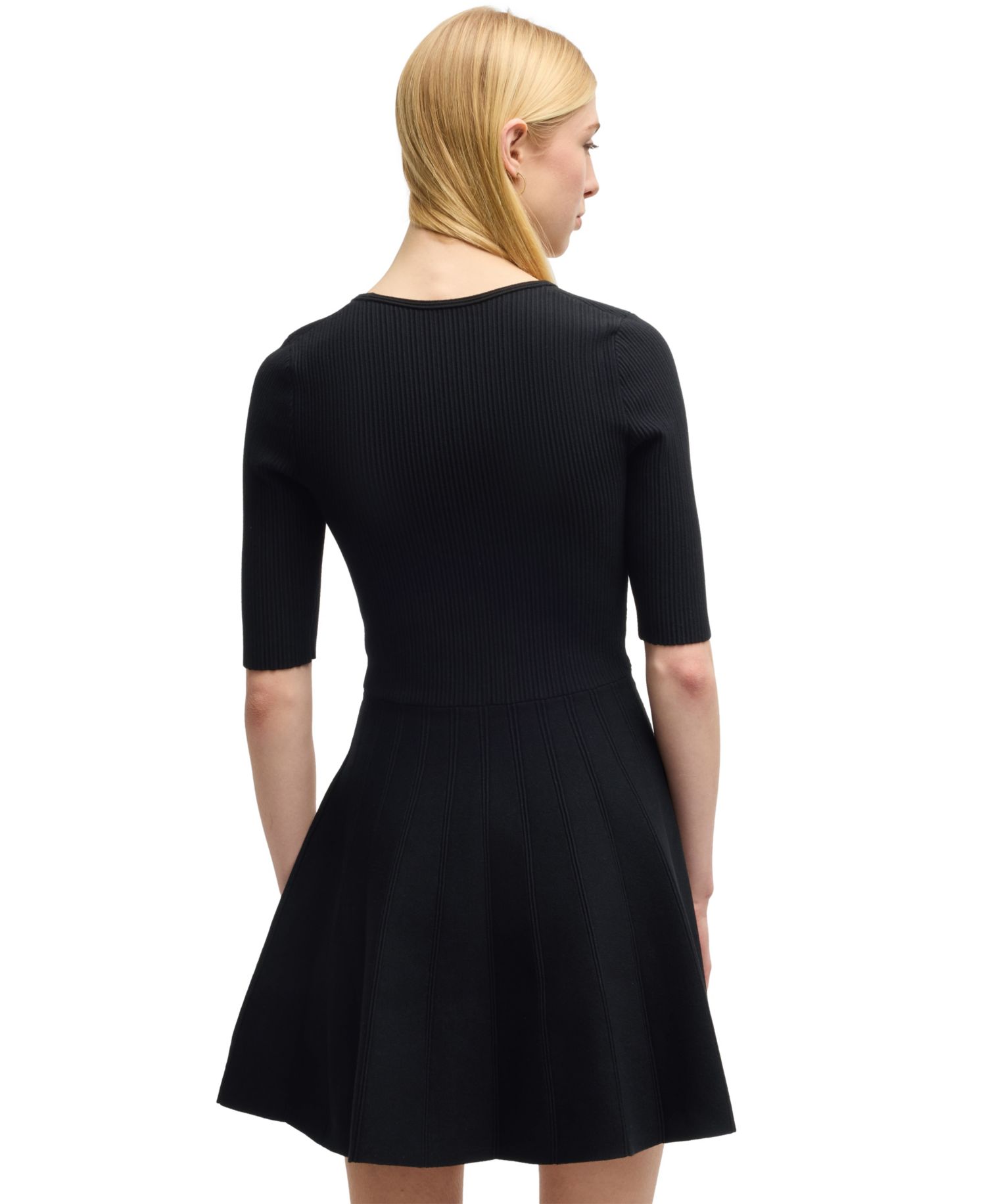 BOSS by Women's Scoop-Neck Flared Dress