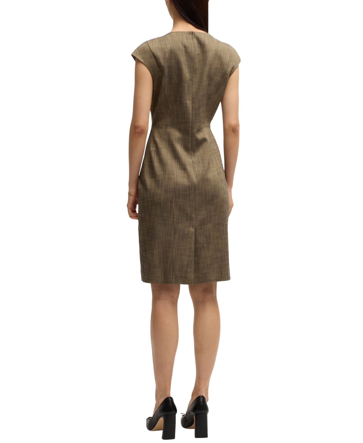 Hugo Boss Boss By  Women's Cap-sleeve Dress In Open Misc