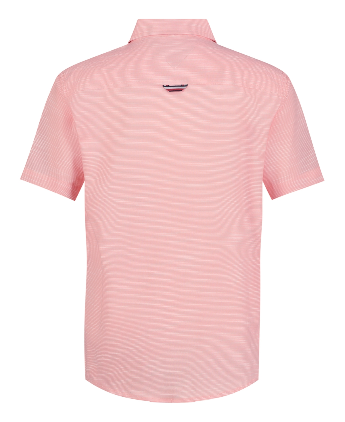Shop Tommy Hilfiger Big Boys Tommy Texture Shirt In Peach