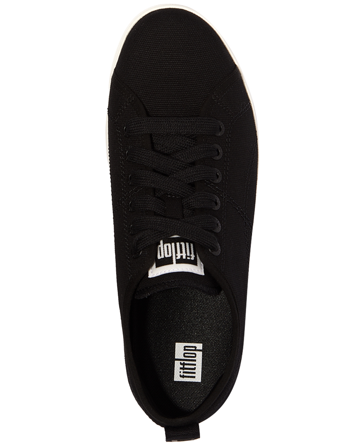 Fitflop Women's Rally Canvas Sneakers In Black,cream