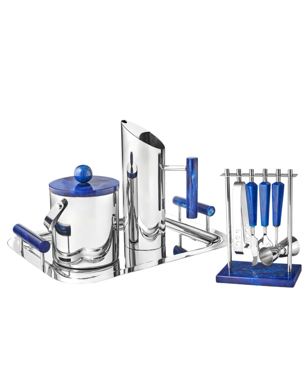 Godinger Azure Bar Tool, Set Of 4 In Blue