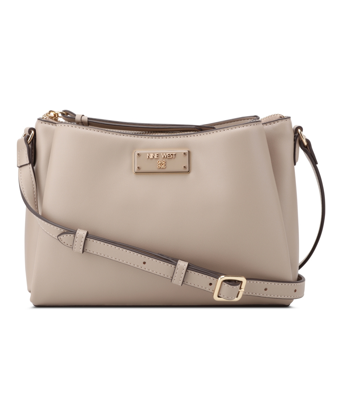 Leonel 3 Comp Crossbody Bag - Pumice