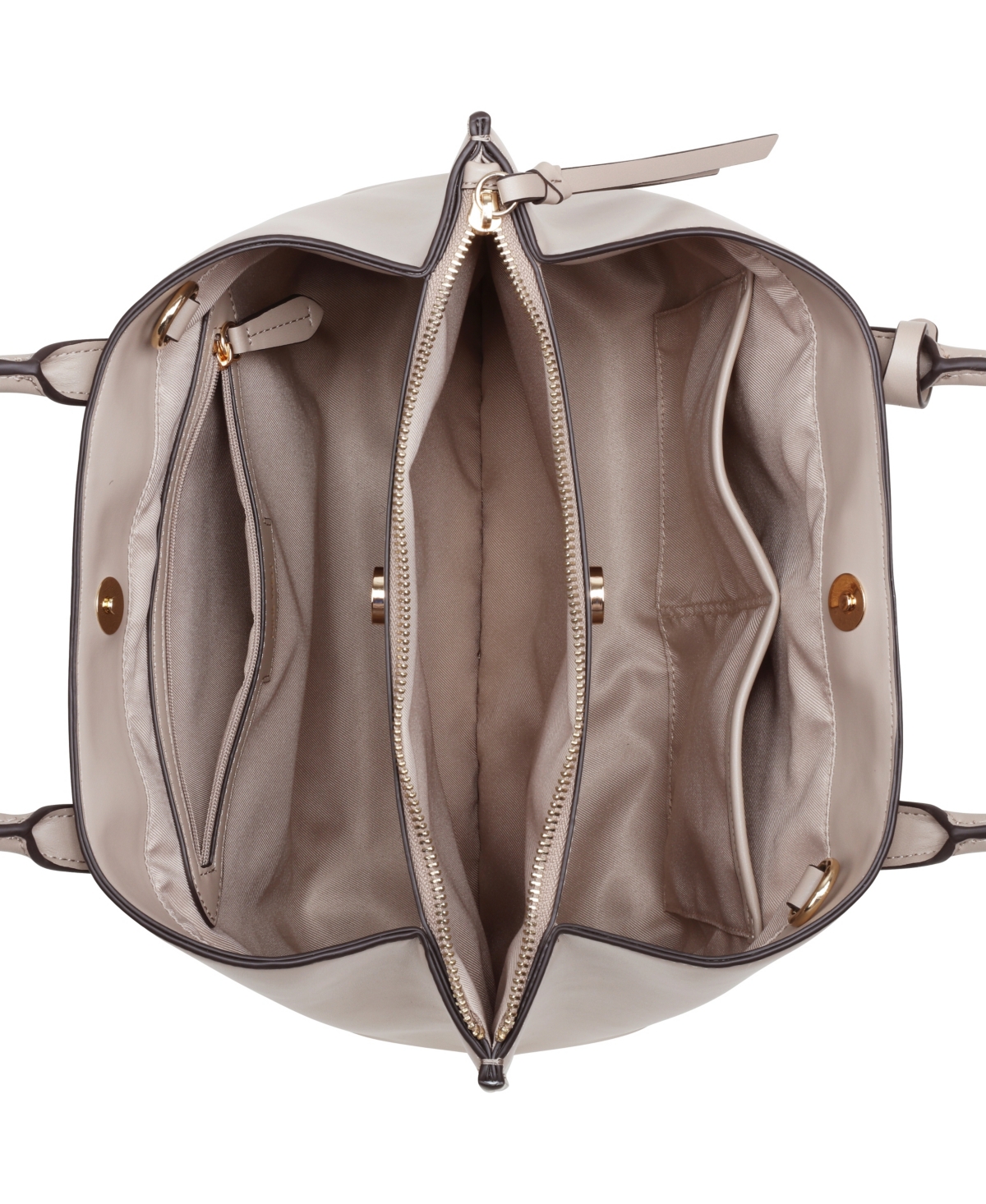 Shop Nine West Leonel 3 Comp Satchel Bag In Pumice