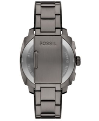 Men's Machine Chronograph Gunmetal Stainless-Steel Watch, 44mm