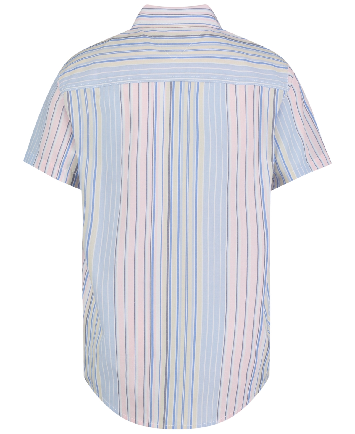Tommy Hilfiger Toddler And Little Boys Tommy Variegated Stripe Shirt In Fresh White