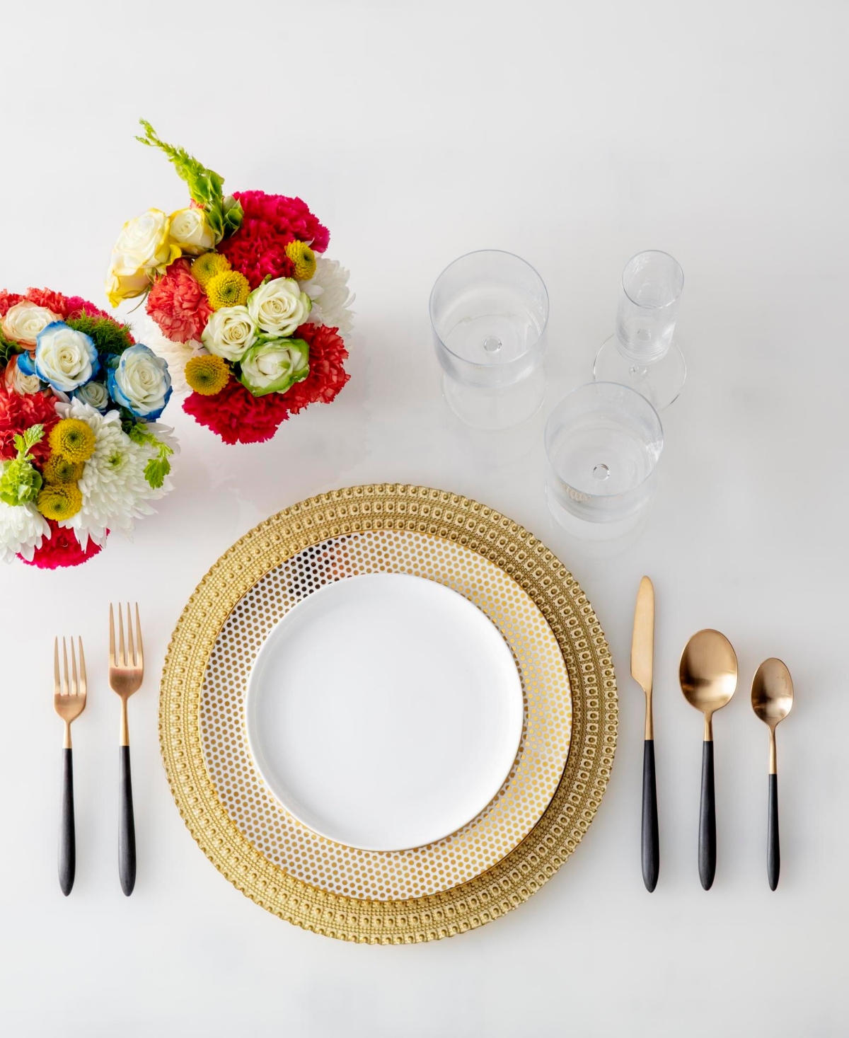 Fortessa Velo 20-piece Flatware Set, Service For 4 In Black And Gold